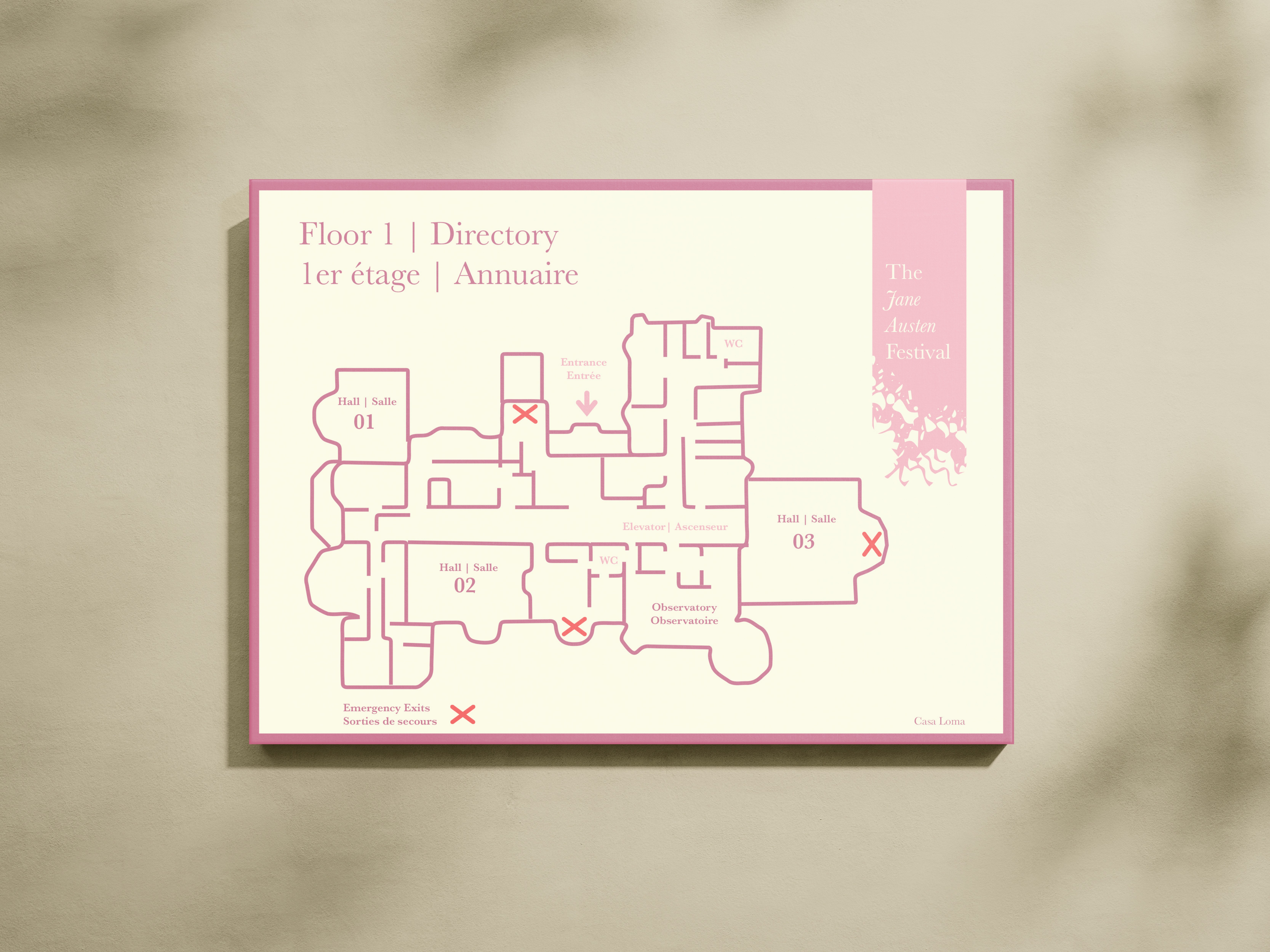 Floor 1 directory map